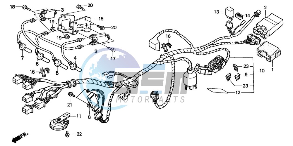 WIRE HARNESS (CB600F2)