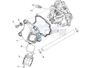 GTS 250 UK drawing Cylinder head cover