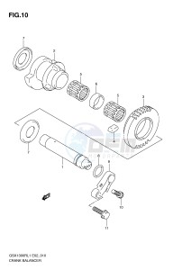 GSX1300R (E2) Hayabusa drawing CRANK BALANCER