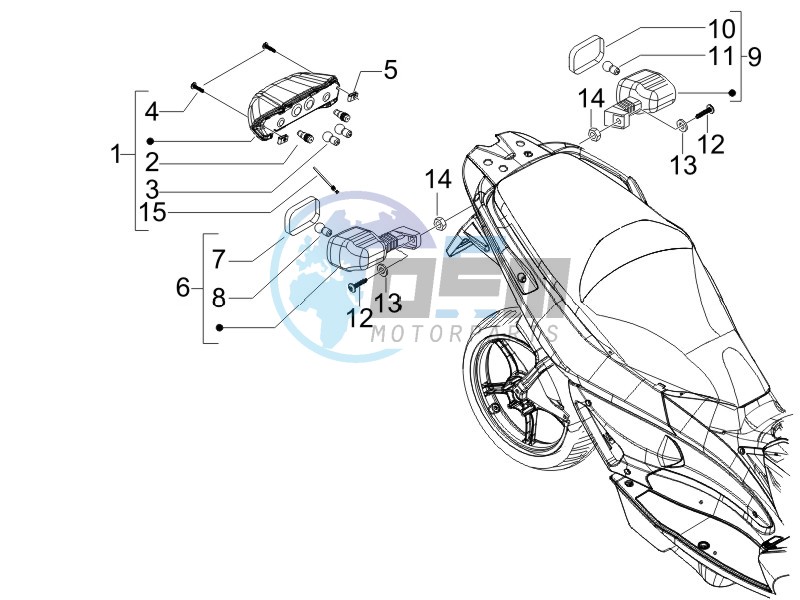 Rear headlamps - Turn signal lamps