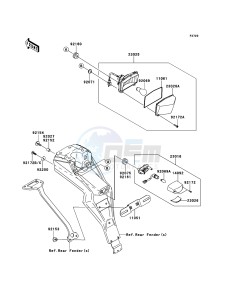 KLX125 KLX125CBF GB XX (EU ME A(FRICA) drawing Taillight(s)