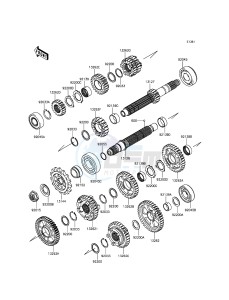 NINJA ZX-10R ABS ZX1000KFFA FR XX (EU ME A(FRICA) drawing Transmission