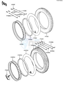 KX 80 C [KX80] (C2) [KX80] drawing WHEELS_TIRES -- 82 KX80-C2- -