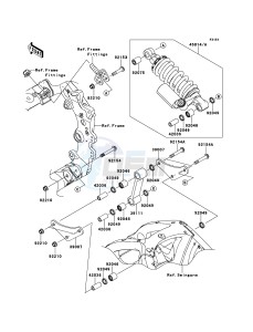 NINJA_ZX-10R ZX1000JEF FR XX (EU ME A(FRICA) drawing Suspension/Shock Absorber