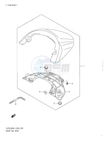 VZR 1800 Z drawing SEAT TAIL BOX L1