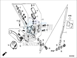 CRF450RXH Europe Direct - (ED) drawing FRONT BRAKE MASTER CYLINDER