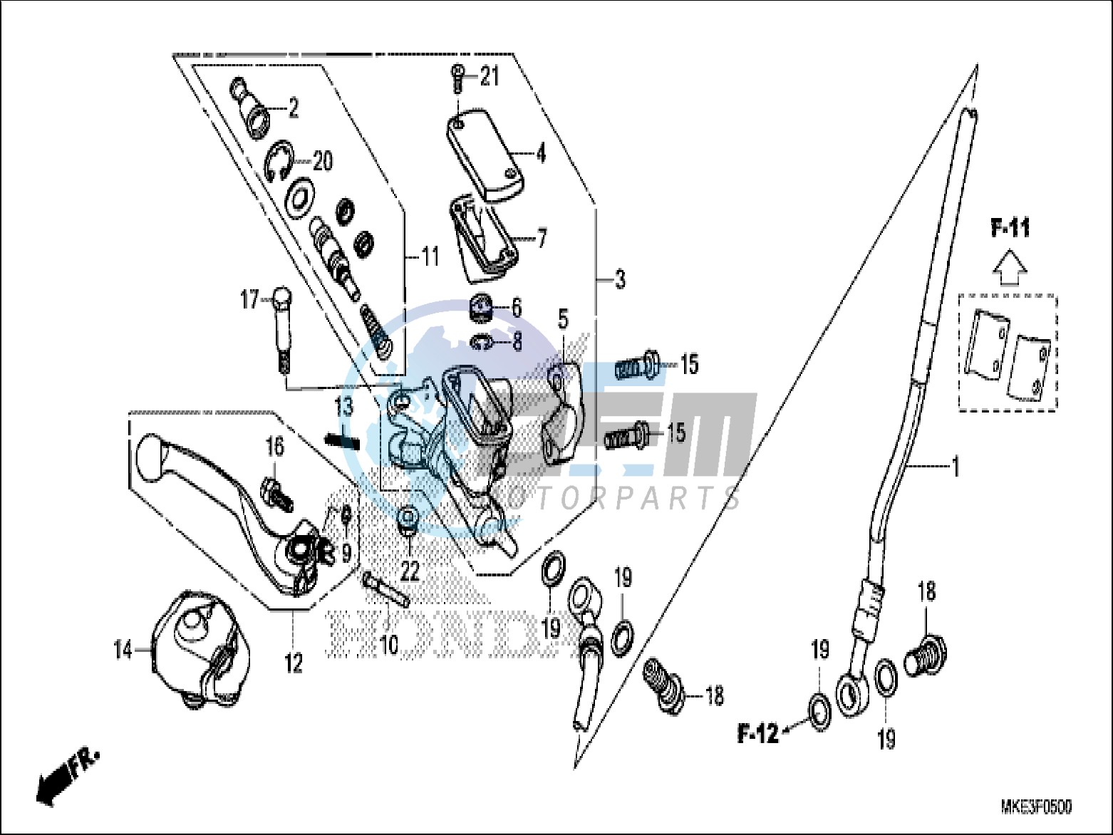 FRONT BRAKE MASTER CYLINDER