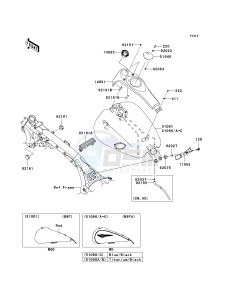 VN 1700 B [VULCAN 1700 VOYAGER ABS] (9FA) B9F drawing FUEL TANK