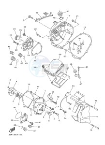 FZ8-S ABS FZ8 FAZER (ABS) 800 (1BD4 1BD6) drawing CRANKCASE COVER 1