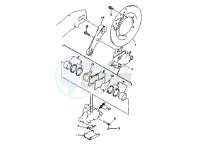 TRX 850 drawing REAR BRAKE CALIPER