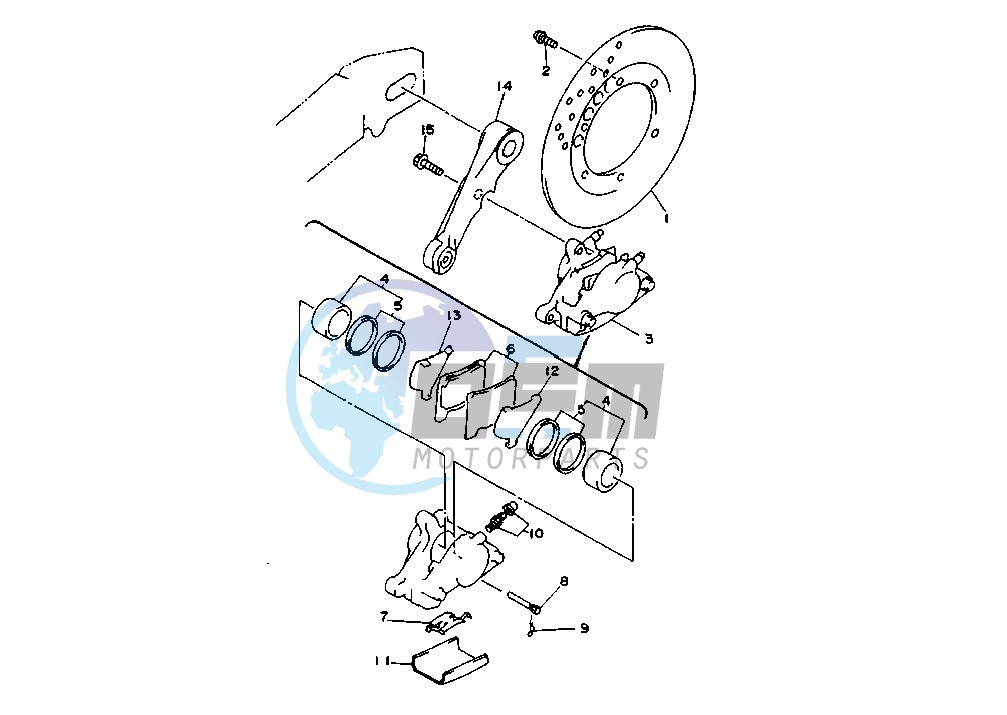 REAR BRAKE CALIPER