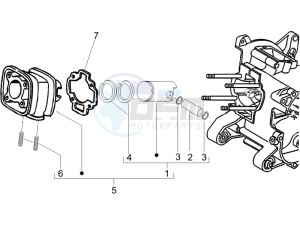 NRG 50 power DD H2O (CH) Switserland drawing Cylinder-piston-wrist pin unit