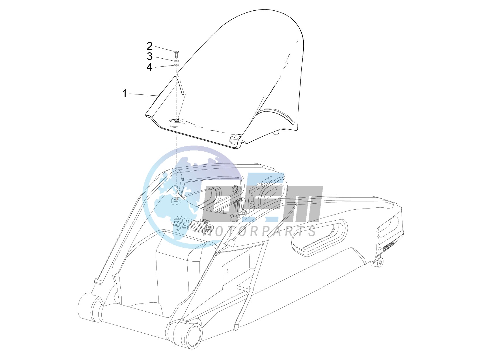 Rear mudguard