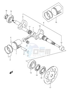 AE50 (E1) drawing CRANKSHAFT