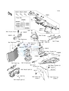 ZX 1000 D [NINJA ZX-10R] (D6F-D7FA) D6F drawing CHASSIS ELECTRICAL EQUIPMENT