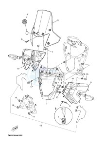 XT660Z TENERE (2BD3) drawing COWLING