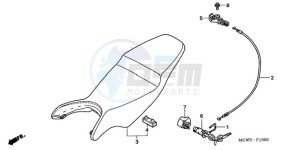 VFR800A9 Ireland - (EK / ABS MME TWO) drawing SEAT