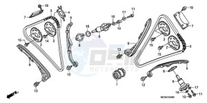 ST1300A9 Australia - (U / ABS MME) drawing CAM CHAIN/TENSIONER