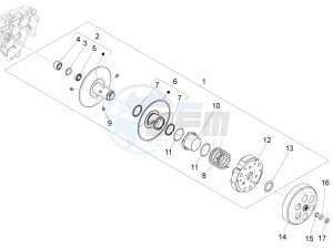 Sprint 125 4T 3V ie (APAC) (CAPH, EX, RK, TW, VT) drawing Driven pulley