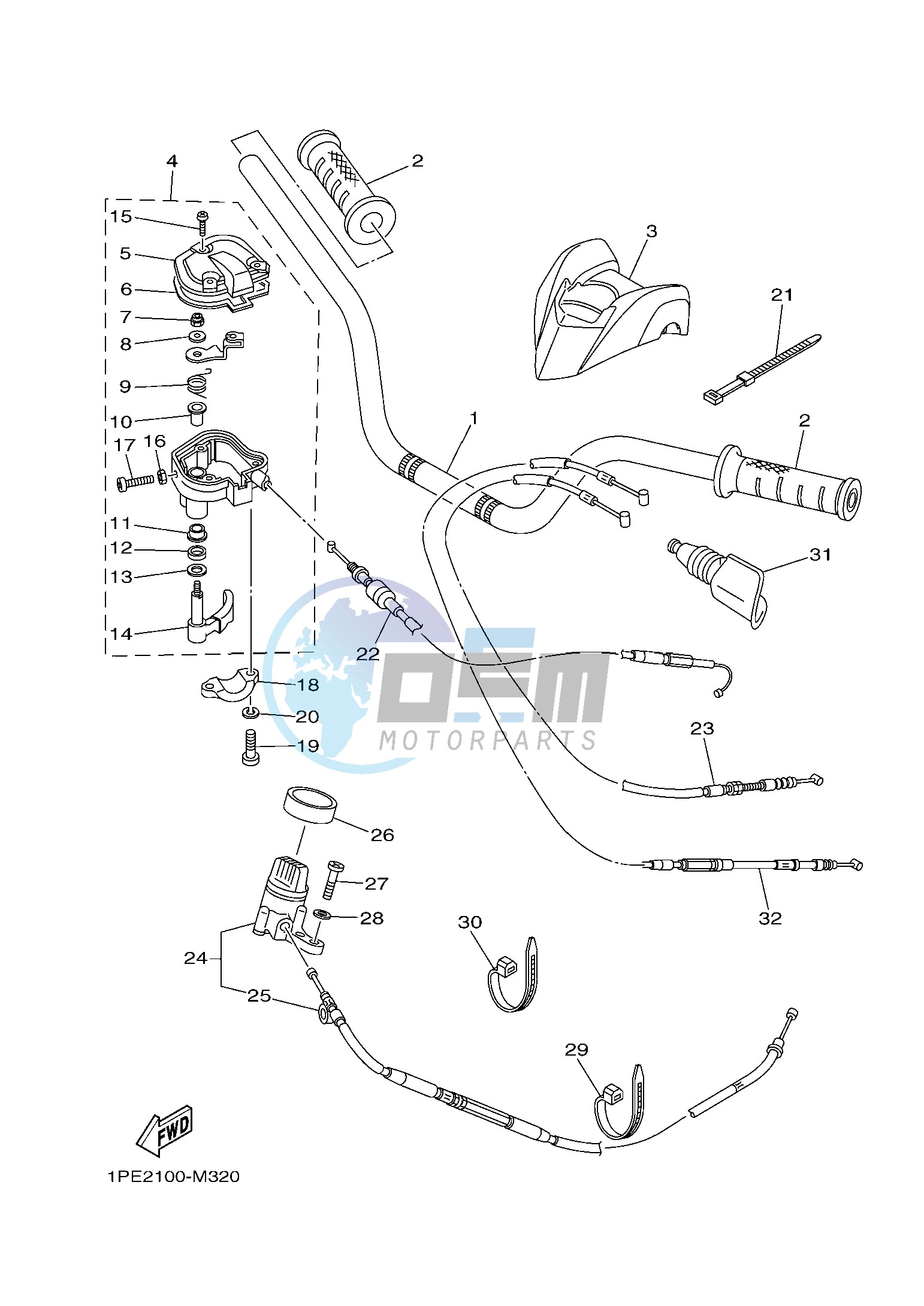 STEERING HANDLE & CABLE