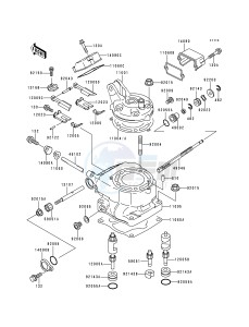 KX 125 K [KX125] (K3) [KX125] drawing CYLINDER HEAD_CYLINDER