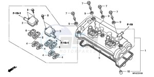 CBF1000AA France - (F / ABS CMF) drawing CYLINDER HEAD COVER