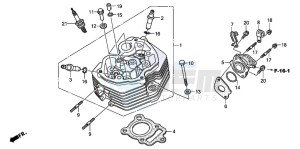 CG125ES drawing CYLINDER HEAD