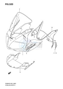 SV650 (E2) drawing COWLING BODY (SV650SK7 SUK7 SAK7 SUAK7)