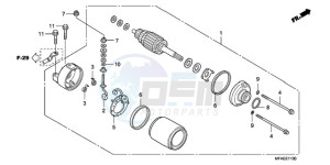 CBF1000SA Europe Direct - (ED / ABS) drawing STARTING MOTOR