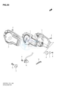 GSR750 (E21) drawing SPEEDOMETER