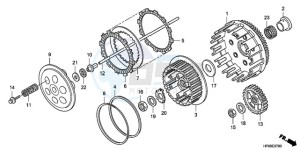 TRX700XX9 Australia - (U) drawing CLUTCH