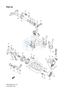 RM-Z 450 drawing GEAR SHIFTING (K8-L0)