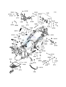 J125 ABS SC125CHF XX (EU ME A(FRICA) drawing Frame