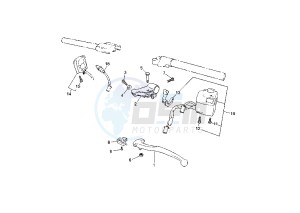 TZR 50 drawing HANDLE SWITCH – LEVER