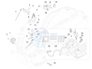 Primavera 150 4T 3V iGET ABS (EMEA) drawing Voltage Regulators - Electronic Control Units (ecu) - H.T. Coil