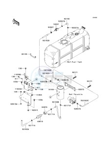 KAF 620 S [MULE 4010 TRANS4X4 HARDWOODS GREEN HD] (S9F-SAF) S9F drawing FUEL EVAPORATIVE SYSTEM -- CA- -