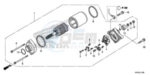 TRX420FED TRX420 Europe Direct - (ED) drawing STARTING MOTOR