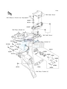 KLE 650 A [VERSYS] (9F-9F) A9F drawing TAILLIGHT-- S- -