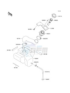 JH 1100 A [1100 ZXI] (A6-A8) [1100 ZXI] drawing OIL TANK