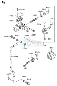 RM65 (E21) drawing FRONT MASTER CYLINDER