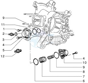 Liberty 125 drawing Oil Filter