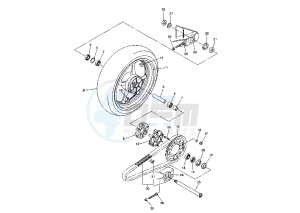 YZF R6 600 drawing REAR WHEEL