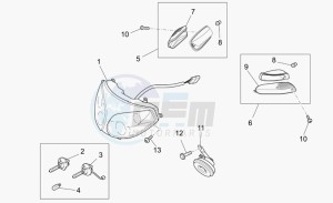 Norge 1200 IE 1200 IE drawing Headlight/horn