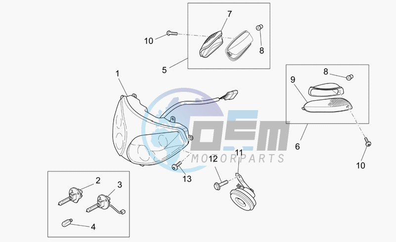 Headlight/horn