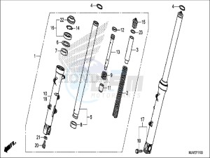 CBR500RAH CBR500R ED drawing FRONT FORK