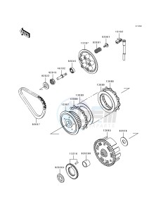 EN 500 A [VULCAN 500] (A6-A7) [VULCAN 500] drawing CLUTCH