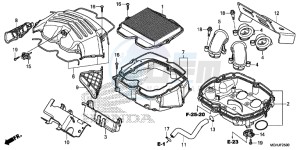 VFR1200X Europe Direct - (ED) drawing AIR CLEANER