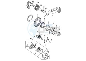 BW'S ORIGINAL 50 drawing KICK STARTER GEARS