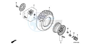 TRX420FPAA Australia - (U / PS) drawing FRONT WHEEL