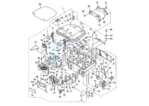 XVZ TF ROYAL STAR VENTURE 1300 drawing REAR TRUNK